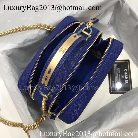 Chanel Shoulder Bag Original Leather A91907 Blue