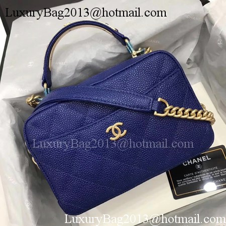 Chanel Shoulder Bag Original Leather A91907 Blue