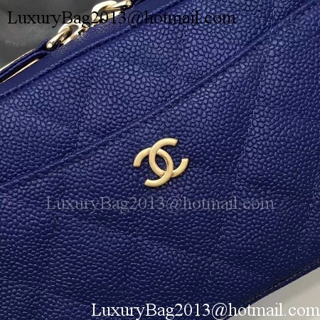 Chanel Shoulder Bag Original Leather A91907 Blue