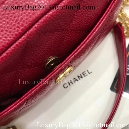 Chanel Shoulder Bag Original Leather A91907 Red