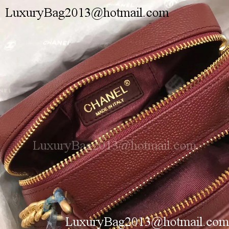 Chanel Shoulder Bag Original Leather A91907 Wine