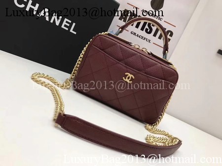 Chanel Shoulder Bag Original Leather A91907 Wine