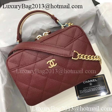 Chanel Shoulder Bag Original Leather A91907 Wine