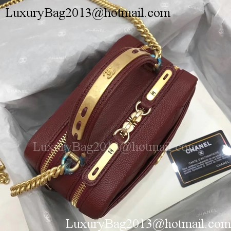 Chanel Shoulder Bag Original Leather A91907 Wine