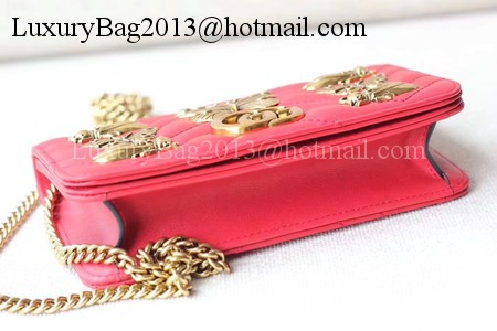 Gucci GG Marmont Animal Studs mini Bag 488426 Red