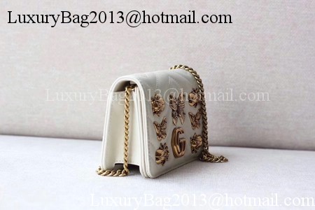 Gucci GG Marmont Animal Studs mini Bag 488426 White