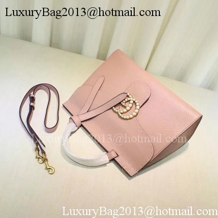 Gucci GG Marmont Leather Top Handle Bag 421890 Pink