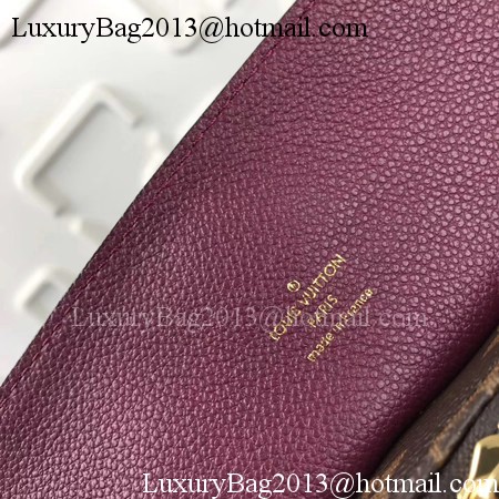 Louis Vuitton Monogram Canvas MANHATTAN Bag M43482 Wine