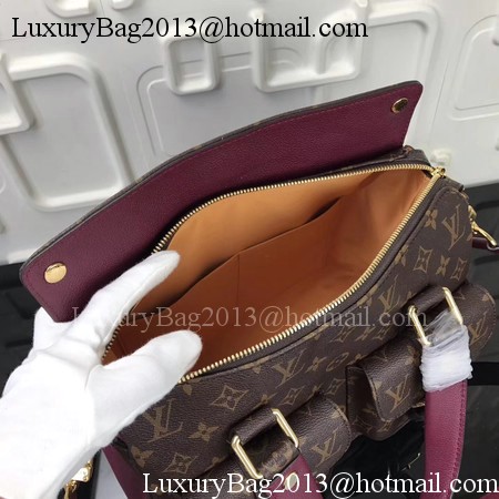 Louis Vuitton Monogram Canvas MANHATTAN Bag M43482 Wine