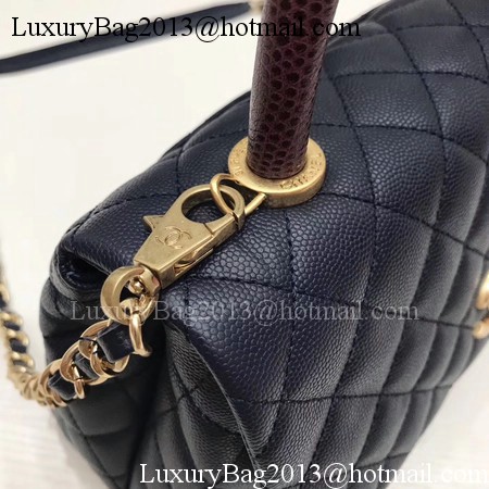 Chanel Classic Red Top Handle Bag Royal Original Leather A92991 Gold