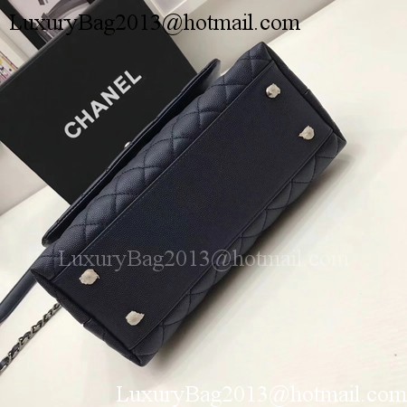 Chanel Classic Red Top Handle Bag Royal Original Leather A92991 Silver