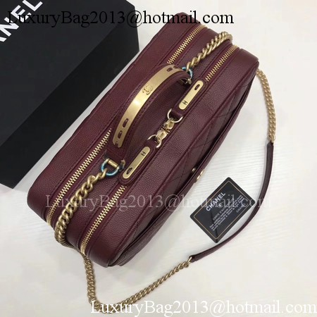 Chanel Shoulder Bag Original Caviar Leather CHA6599 Wine