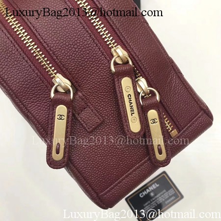 Chanel Shoulder Bag Original Caviar Leather CHA6599 Wine