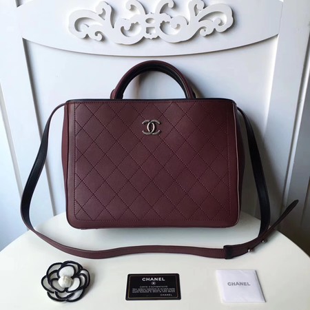 Chanel Tote Bag Original Leather A92293 Wine