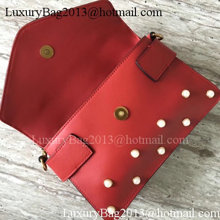 Gucci Broadway Leather mini Bag 453778 Red