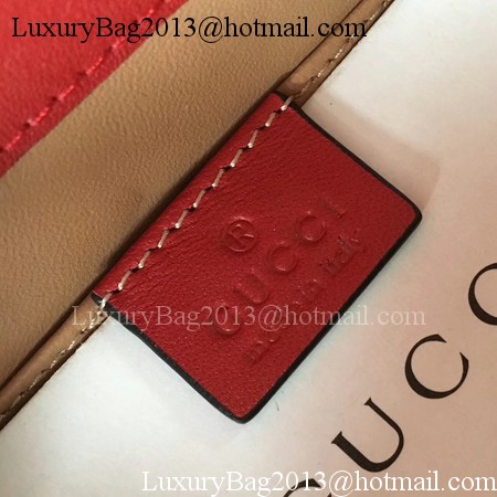 Gucci Broadway Leather mini Bag 453778 Red