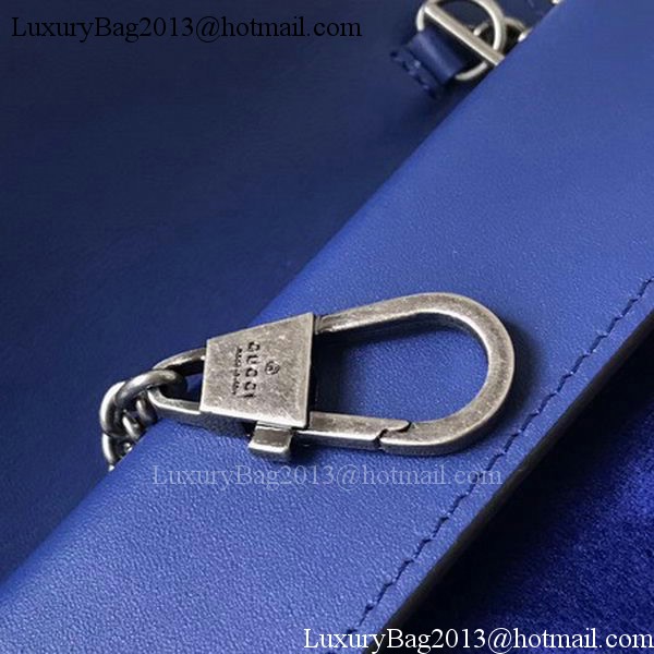 Gucci Dionysus Velvet Super mini Bag 476432 Blue