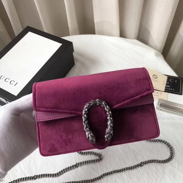 Gucci Dionysus Velvet Super mini Bag 476432 Purple