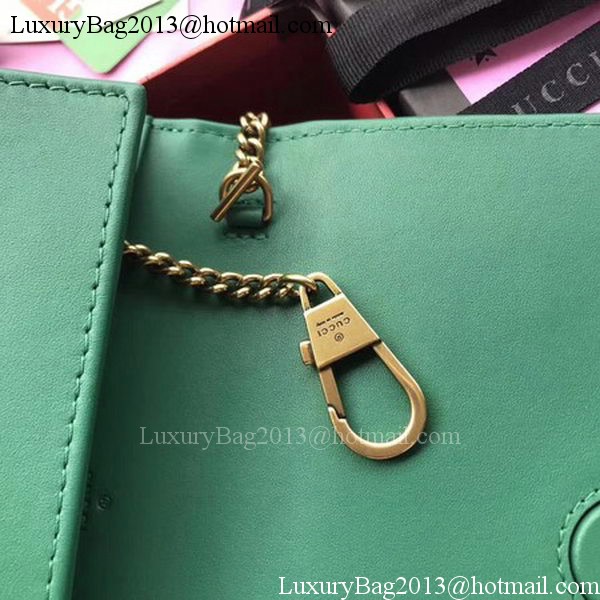 Gucci GG Marmont Animal Studs mini Bag 488426 Green