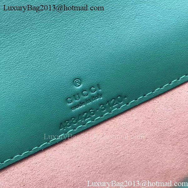 Gucci GG Marmont Animal Studs mini Bag 488426 Green