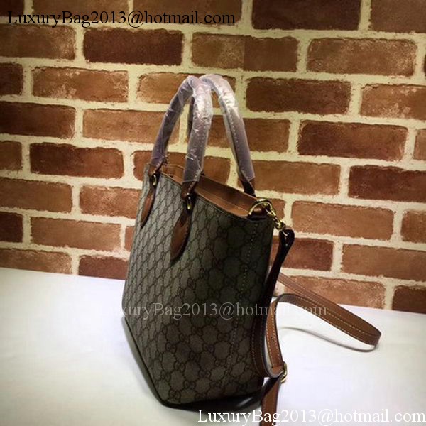 Gucci GG Supreme Tote Bag 432124 Brown