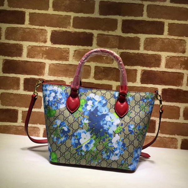 Gucci GG Supreme Tote Bag 432124 Red