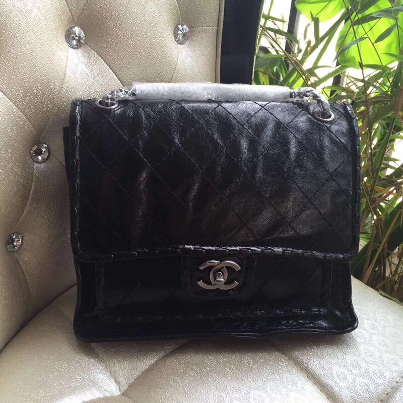 Chanel Classic Calfskin Leather Toto Bag A92880