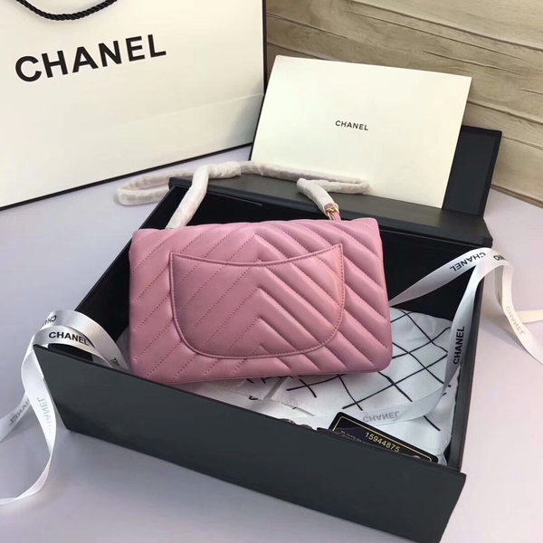 Chanel Classic Flap Bags Light Pink Original Sheepskin Leather 1116 Gold