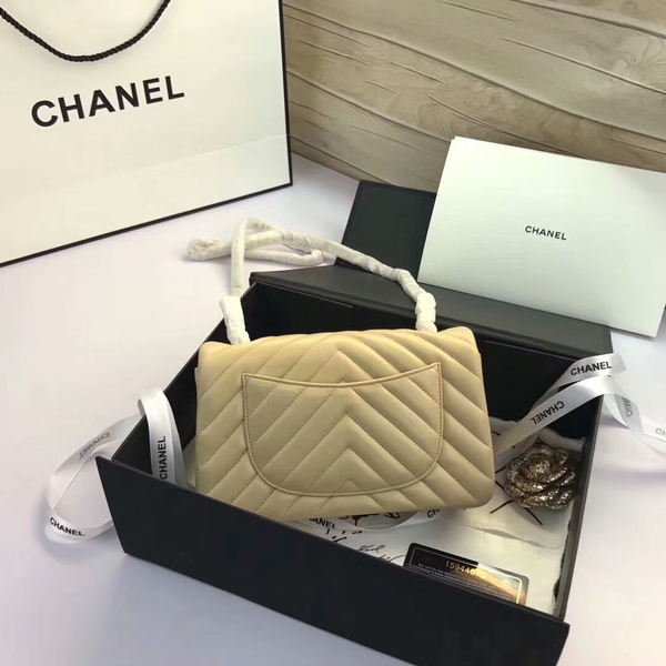 Chanel Classic Flap Bags Camel Original Sheepskin Leather 1116 Gold