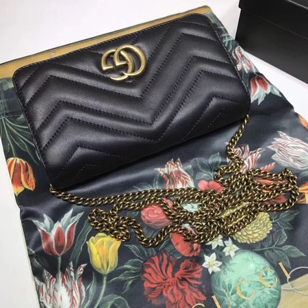 Gucci GG Marmont Matelasse mini Bag 448426 Black