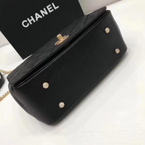 Chanel Classic Top Handle Bag Original Caviar Leather CHA2369 Black