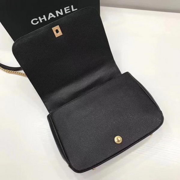 Chanel Classic Top Handle Bag Original Caviar Leather CHA2369 Black