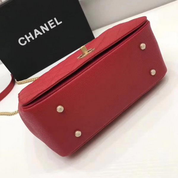 Chanel Classic Top Handle Bag Original Caviar Leather CHA2369 Red