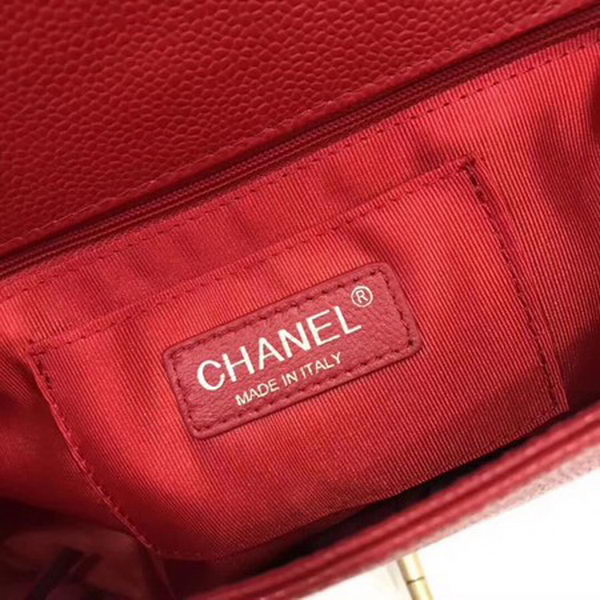 Chanel Classic Top Handle Bag Original Caviar Leather CHA2369 Red