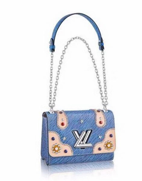 Louis Vuitton Epi Leather TWIST MM Bag M54220 Blue