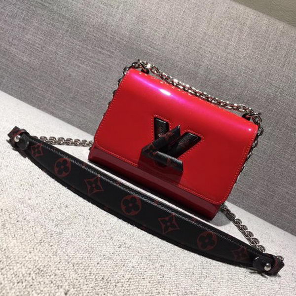 Louis Vuitton Smooth Patent TWIST PM M54241 Red&Black