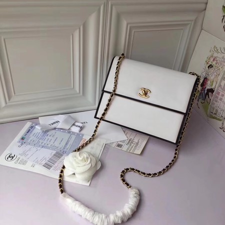 Chanel Flap Shoulder Bag Original Sheepskin Leather A37293 White