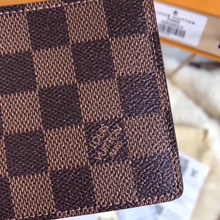 Louis Vuitton Damier Ebene Canvas MULTIPLE WALLET N60895