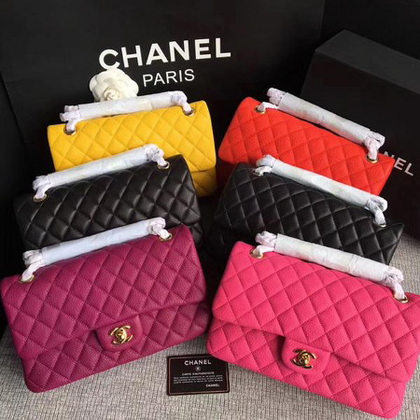 Chanel 2.55 Series Flap Bags Original Deerskin A1112 Yellow