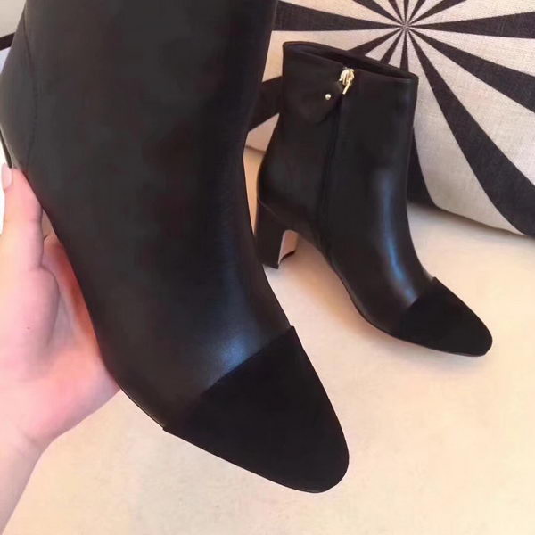 Chanel Ankle Boot Leather CH2209 Black