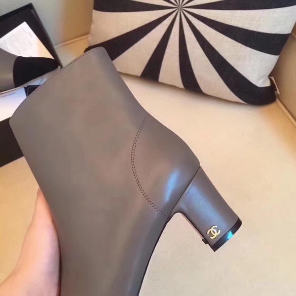 Chanel Ankle Boot Leather CH2209 Grey