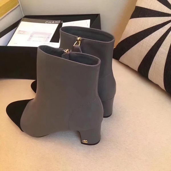 Chanel Ankle Boot Leather CH2209 Grey