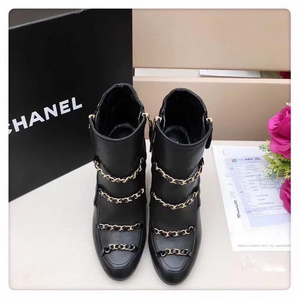 Chanel Ankle Boot Leather CH2227B Black