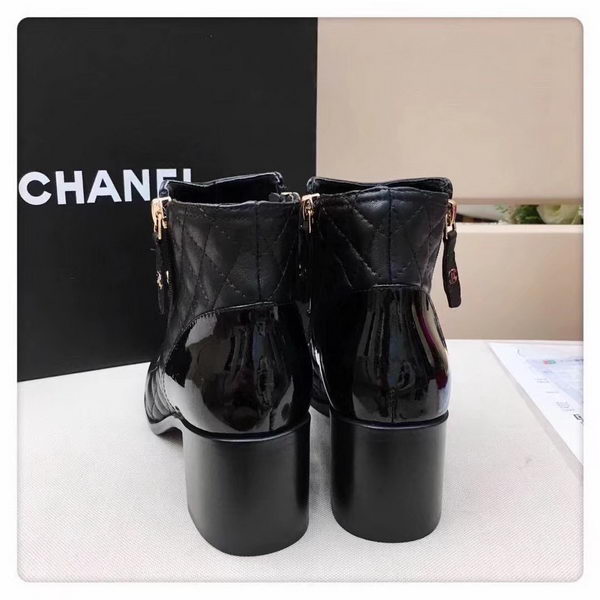 Chanel Ankle Boot Leather CH2227B Black