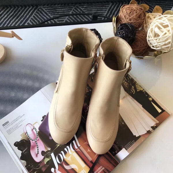 Chanel Ankle Boot Leather CH2229 Apricot