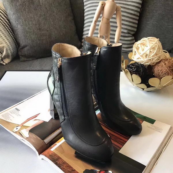 Chanel Ankle Boot Leather CH2229 Black