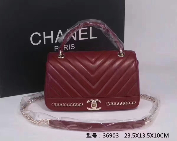 Chanel Classic Tote Bag Sheepskin Leather 36903 Red