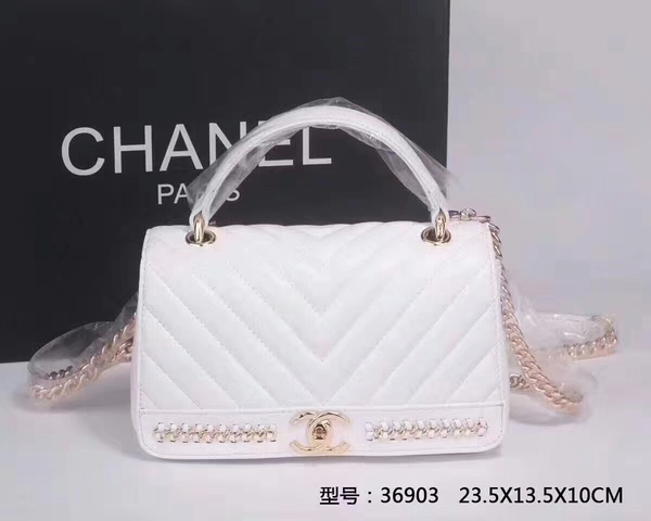 Chanel Classic Tote Bag Sheepskin Leather 36903 White