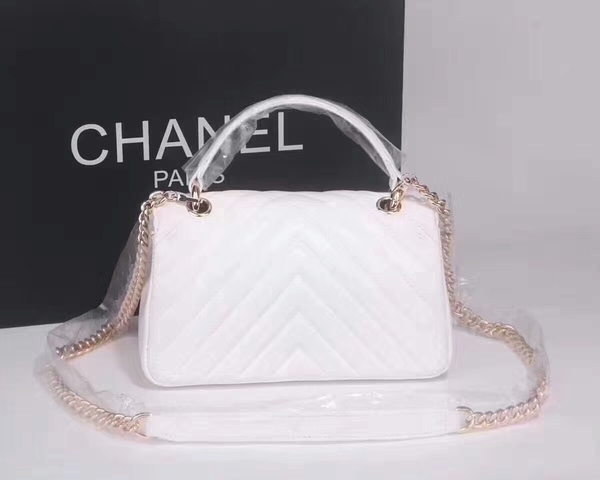 Chanel Classic Tote Bag Sheepskin Leather 36903 White