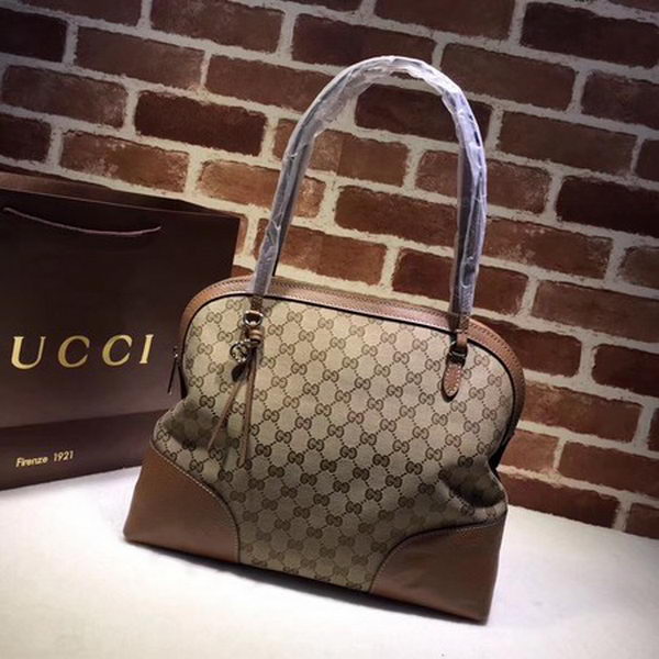 Gucci Bree Original GG Canvas Shoulder Bag 323673 Apricot